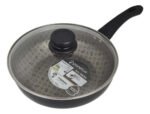 Wok Antiadherente C/ Tapa Panelux Maximum 24 Cm Negro
