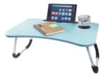 Mesa Bandeja De Cama Plegable Curva C/ Posa Vaso Otten Celeste - Imagen 2