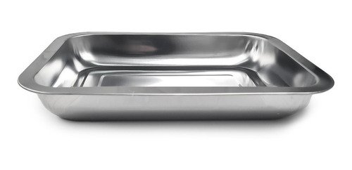 D_855602-MLA52338065515_112022-O Asadera Rectangular Fuente De Acero Inoxidable 26 Cm Plateado - Imagen 1