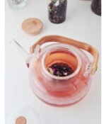 Tetera Vidrio Con Infusor Y Mango Bambú Otten 1,2 Lts Marrón - Imagen 4