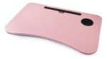 Mesa Bandeja De Cama Plegable Curva C/ Posa Vaso Otten - Rosa - Imagen 3