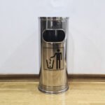 Cestos Tacho Basura C/ Cenicero Acero Inox Otten 27 Lts - Imagen 3