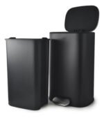 Cesto Tacho Basura Residuos Hogar Cierre Suave Otten 12 Lts Negro Matte - Imagen 6