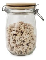 Frasco Vidrio Cierre Hermético Tapa Bambú Otten 1 Lt - Marrón Claro