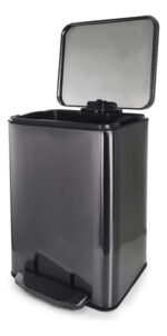 Cesto Recipiente Basura C/ Pedal Otten 15 Lts - Negro - Imagen 2