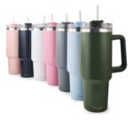 Vaso Térmico Acero C/ Manija Y Sorbete Otten 1 Lt Verde - Imagen 7