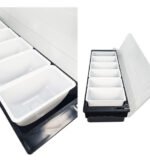 Gaveta Recipiente Plástica Multibox 6 Divisores Color Negro - Imagen 2