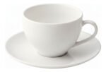 Taza C/ Plato Té Porcelana Tramontina Maria Augusta 250ml Blanco - Imagen 3