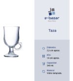 Set X 6 Taza Jarro Cafe Irlande Arcoroc Irish 240 Ml - Transparente - Irish - Imagen 3