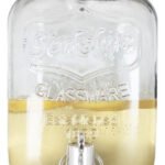 Frasco Dispenser Bebidas Vidrio Con Canilla 5 Lts Trasparente