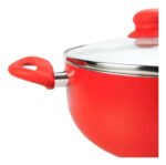 Cacerola Ceramica Mika 22 Cm Rojo/Blanco - Imagen 3