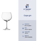 Set X 12 Copon Gin Tonic Arcoroc Ballon Vina 700 Ml Blanco - Imagen 5