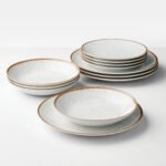 Plato Postre Porcelana Tramontina Rustico Marron 21 Cm Blanco/marrón Rústico Marrón - Imagen 2