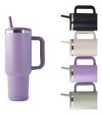 Vaso Térmico Acero Con Sorbete Y Manija Otten 1 Lt - Lila - Imagen 4