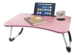 Mesa Bandeja De Cama Plegable Curva C/ Posa Vaso Otten - Rosa - Imagen 2