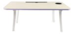 Mesa Bandeja Cama Plegable Patas Elefante Notebook Otten - Beige