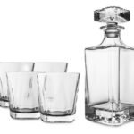Set X 5 Piezas Para Whisky Vasos Y Licorera Otten 750 Ml