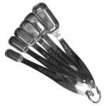 Juego Set X 6 Pzs Cucharas Medidoras Acero Inoxidable Plateado