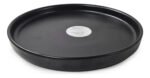 Set X 12 Plato Postre Porcelana Corona Rustic 20,4 Cm - Negro - Rustic Pluto Reactivo - Imagen 2