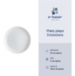 Set X 12 Platos Playo Templado Arcoroc Evolutions 25 Cm White/blanco - Imagen 3