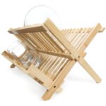 Secaplatos Escurridor De Madera Bambu 12 Platos Color Marrón