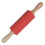 Palo De Amasar Giratorio Rodillo Silicona 22 Cm