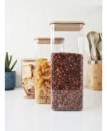 Frasco Acrílico Hermético Tapa Bambú Otten 1,8 Lts - Marrón Claro - Imagen 5
