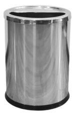 Cestos Tacho Basura Acero Inoxidable Otten 12 Lts Plateado
