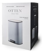 Cesto Tacho Basura Residuos Hogar Cierre Suave Otten 12 Lts Gris Espacial - Imagen 9