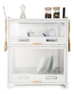 Rack Secaplato Organizador De Cocina Con 2 Puerta Otten Blanco - Imagen 2