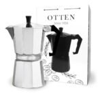 Cafetera Manual De Aluminio Italiana 12 Tazas Otten 600 Ml Plateado - Imagen 6