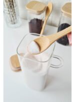 Frasco Hermético Cuadrado Tapa Cuchara Bambú Otten 1,35 Lts - Marrón Claro - Imagen 6