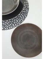 Plato Postre Porcelana Tramontina Lunar 21 Cm Negro Lunar - Imagen 5