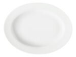 Fuente Bandeja De Porcelana Oval Corona Actualite 30 Cm - Blanco - Imagen 2