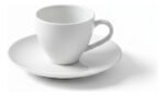 Taza Plato Café Porcelana Tramontina María Augusta 100ml Blanco - Imagen 2