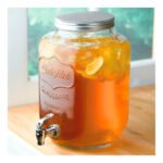 Frasco Dispenser Bebidas Vidrio Con Canilla 8 Lts Color Trasparente - Imagen 5