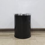 Cestos Tacho Basura Acero Inoxidable Otten Negro 15 Lts Negro - Imagen 4