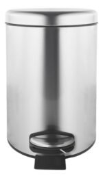 Cesto Tacho De Basura Acero Inoxidable A Pedal Otten 8 Lts Plateado - Imagen 2