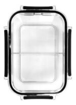 Taper Contenedor Hermetico Vianda Con Divisiones 15 Cm Color Blanco/negro - Imagen 3