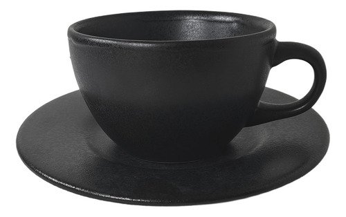D_963194-MLA87574804006_072025-O Set X 12 Taza C/plato Porcelana Corona Pluto Reactivo 242 Ml - Negro - Pluto Reactivo - Imagen 1