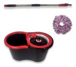 Mopa Dunia Sp-5885 Con Balde Centrifugador Negro/Rojo - Imagen 3