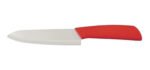 Cuchillo Cuchilla De Ceramica Mango Antideslizante 15 Cm Color Rojo