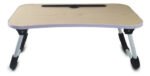 Mesa Bandeja Cama Curva Patas Plegable Notebook Tablet Otten - Marrón Claro