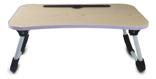 D_965505-MLA97098022415_112025-O Mesa Bandeja Cama Curva Patas Plegable Notebook Tablet Otten - Marrón Claro - Imagen 1