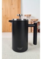Cafetera Embolo Prensa Acero Otten 600 Ml Negro - Imagen 5