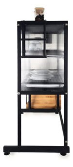 Rack Secaplato Organizador De Cocina Alto Con 2 Puerta Otten Negro - Imagen 3