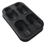 Cubetera Silicona Flexible Forma Calaveras Bebidas Otten Negro - Imagen 5
