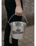 Hielera Frapera Balde Metálico Para Cerveza Con Destapador - Plateado - Balde - Imagen 6