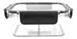 Taper Contenedor Hermetico Vianda Con Divisiones 15 Cm Color Blanco/negro - Imagen 2
