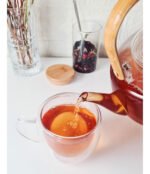 Tetera Vidrio Con Infusor Y Mango Bambú Otten 1,5 Lts - Marrón - Imagen 5